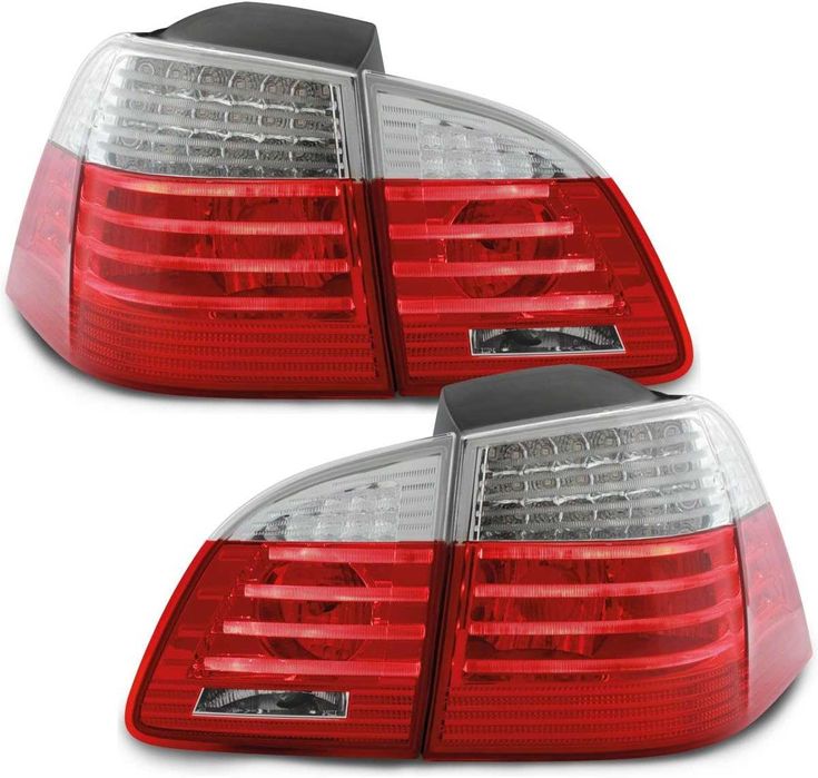 LED стопове BMW E61 5 червени бели хром Лед Комби Е60 БМВ Е61 03-07'