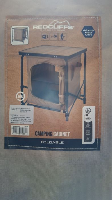 Masa cu dulap pliabila redcliffs camping noua