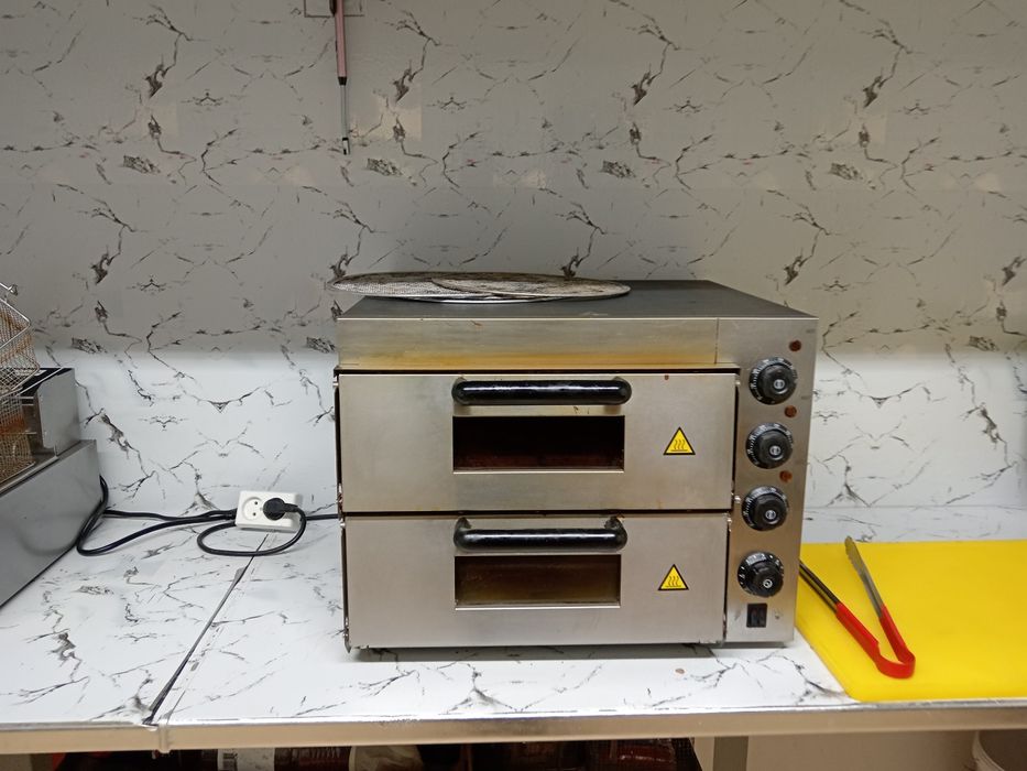 Пицца печь двух дверный