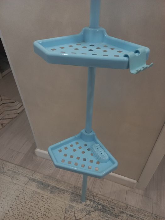 Угловая полка для ванной