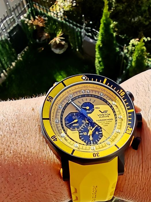 Vostok-Europe Lunokhod 2 Grand Chrono Tritium Tube