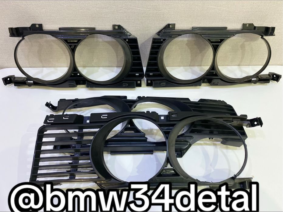 Очки на фары бмв Е34 рестайлинг до рест.