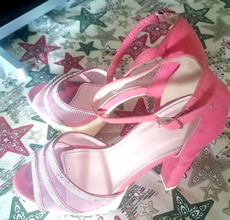 Sandale dama toc 10cm mărimea 37