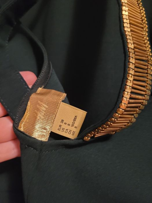 Rochie seara verde H&M, marimea 38