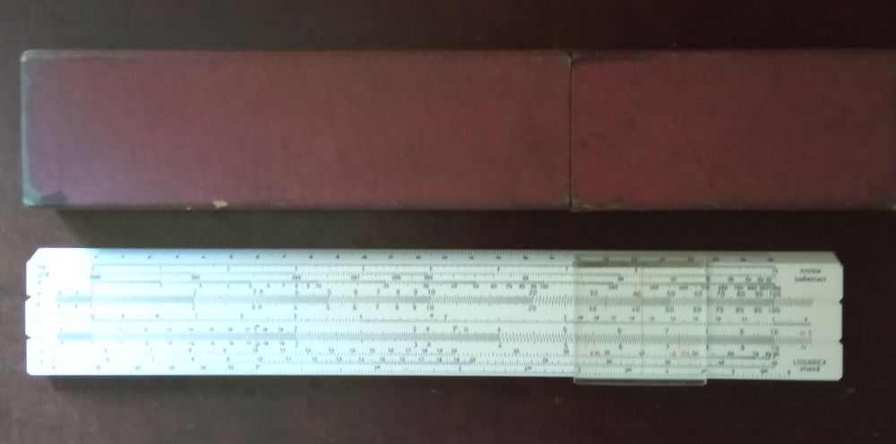 Логарифмическая линейка системы Дармштадт