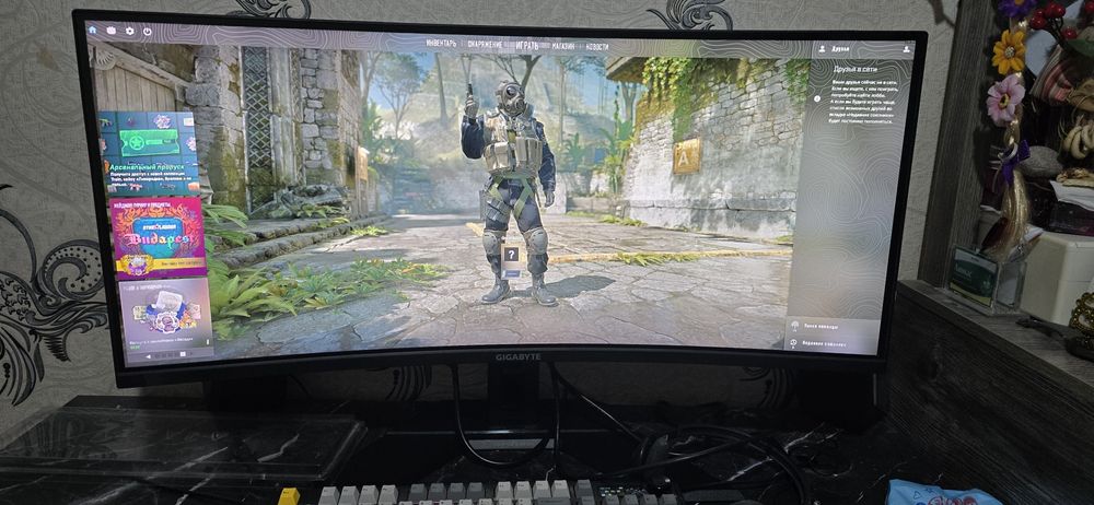 Gigabyte 34  144 hz G34wqca за 200