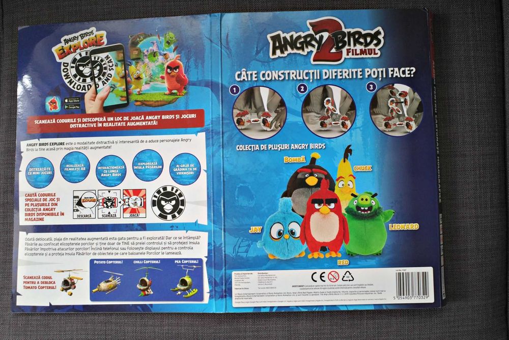 album Angry Birds 2 Carrefour + cartonase holografice