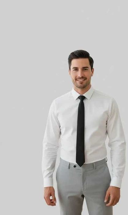 Cămașă albă simplă