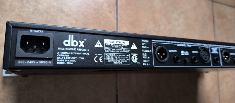 Compresor audio dbx 266xs (procesor)