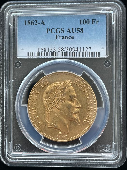 Златна монета 100 франка