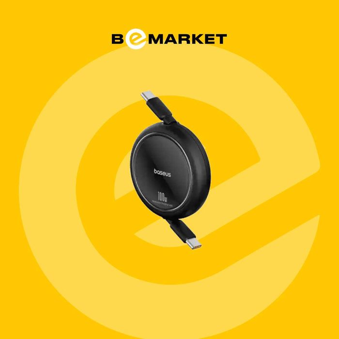 Кабель Baseus Free2Draw Mini Retractable Charging USB-C 100W 1m Black