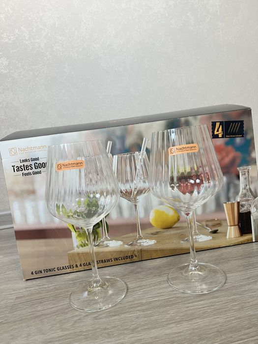 Стаканы для вина, коктейлей