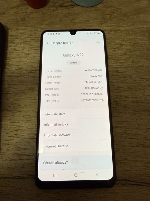 Samsung Galaxy A22, Dual SIM, 128GB, Black