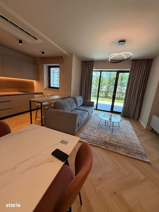 AFI Home North-2 camere,mobilat&utilat,gradina+1 loc parcare
