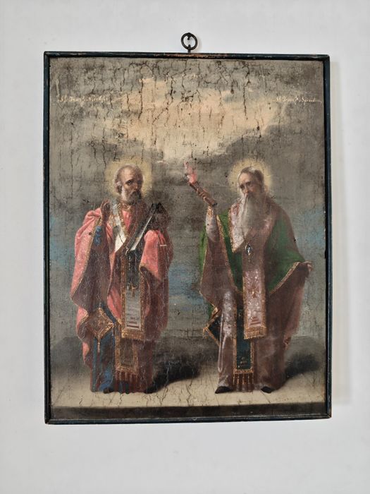 Icoana foarte veche pe lemn(posibil Tattarascu)