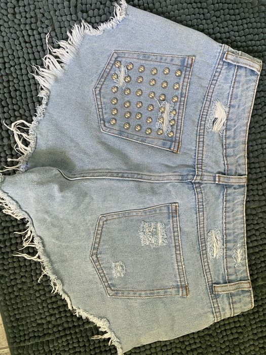 Дънкови панталонки НОВИ М/Л рамер