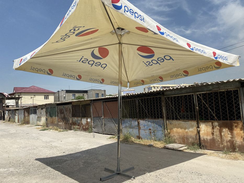 * большие садовые зонты 4х4 из нержавейки