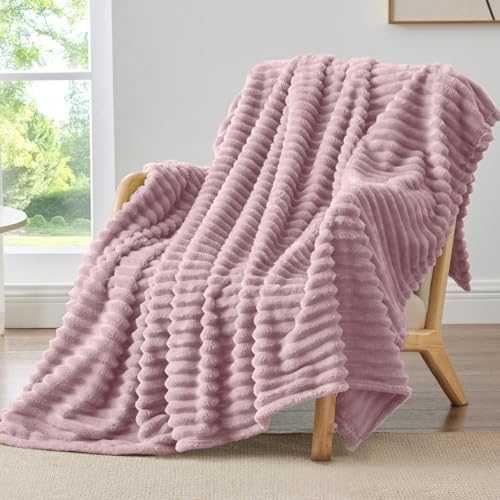 Плюшено одеяло 150x200см Corduroy Berry Purple