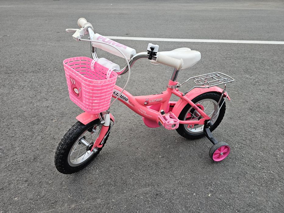Bicicletă copii GIZMOO 12 inch cu roți ajutătoare – Stare ca Nouă!