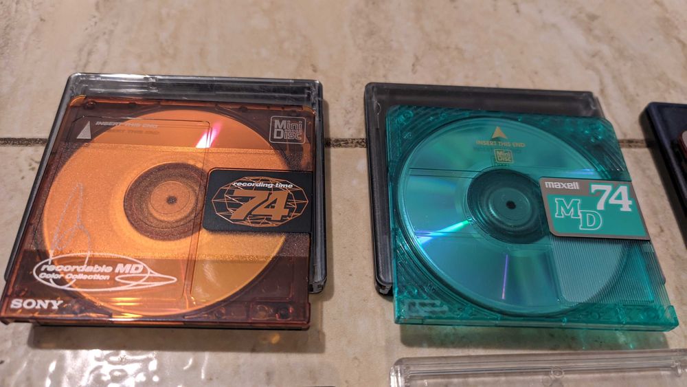 Minidiscuri Sony, TDK etc, pachete a cate 10 bucati pentru inregistrat