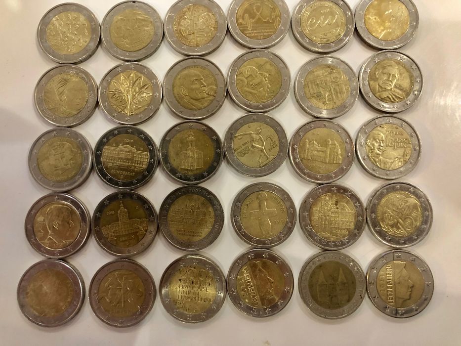 Юбилейни  2 евро монети