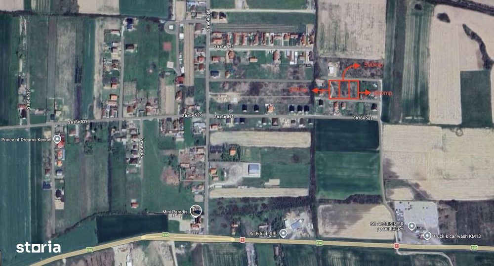 Teren intravilan de vânzare – Oșorhei, zona Mini Paradis