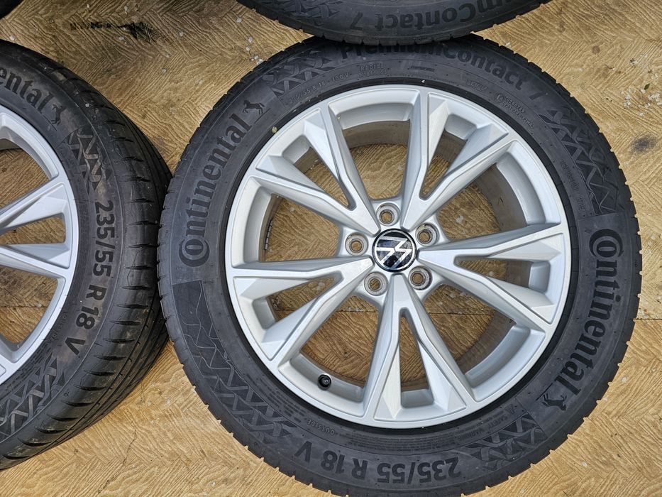 Jante aliaj 18" Skoda/Audi/Volkswagen cu anvelope 235/55/18 vara