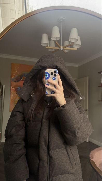 Продам коричневый пуховик