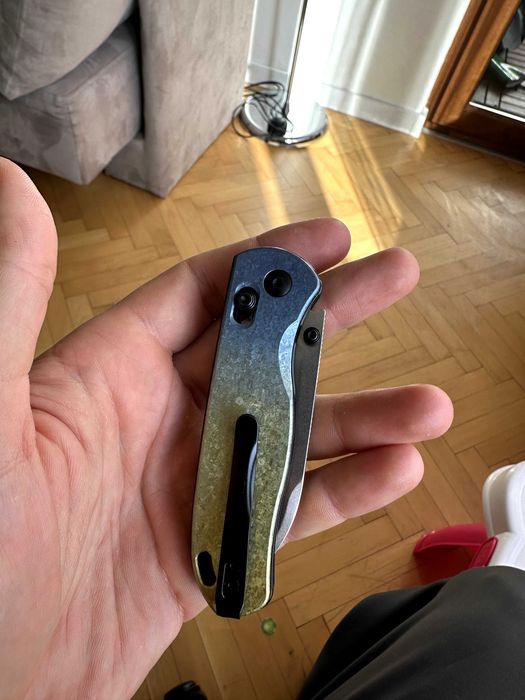 Луксозен джобен нож Kizer DropBear Titanium LC200N