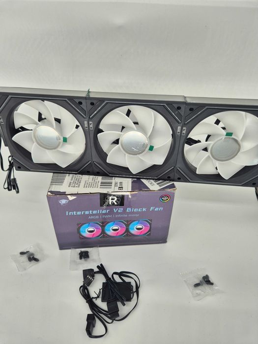Set 3 Ventilatoare TZMRIT Interstellar V2 Reverse Black - Resigilat