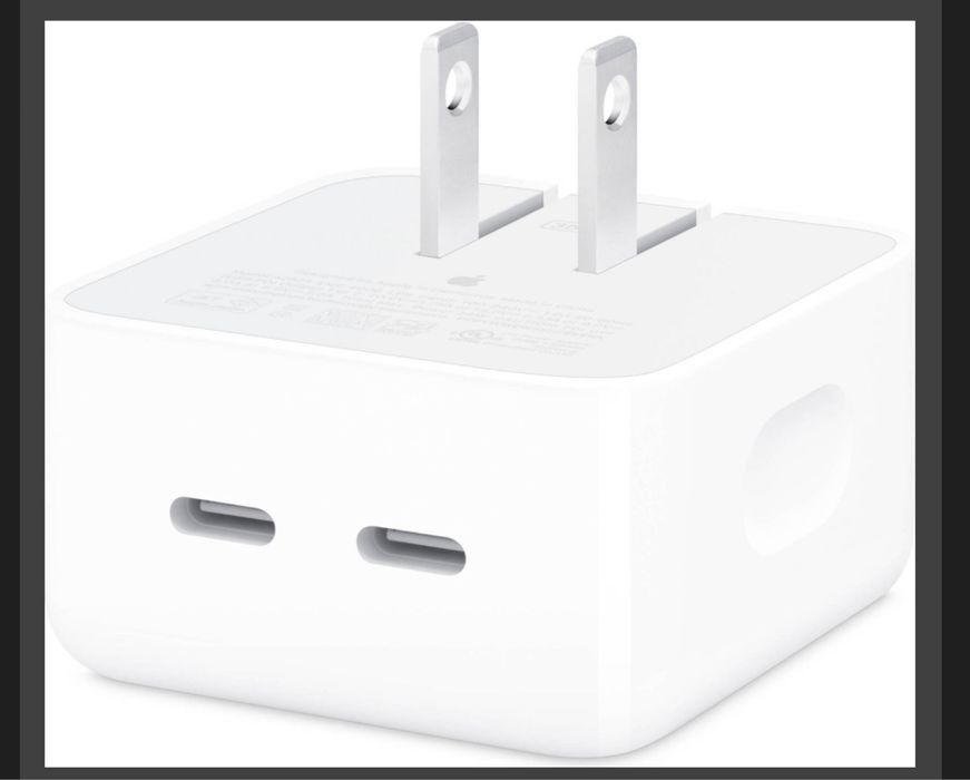 Оригинальный Apple 35W Dual USB-C адаптер (MacBook / iPhone / iPad)