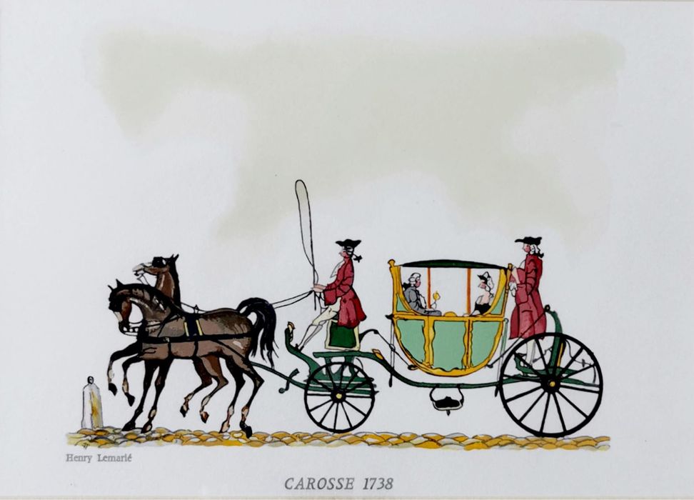 Колекционерски сериграфирани цветни миниатюри 2бр на Анри Льомари  !