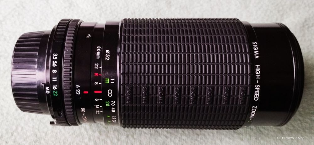 Obiectiv Sigma Zoom 80–200mm f/3.5–4 MD – Made in Japan