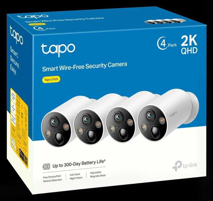 TP-Link TAPO C425/C420S2/C410 KIT Умная уличная поворотная камера+/