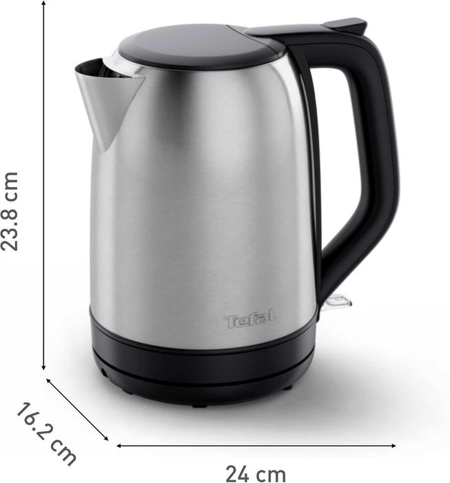 Нова електрическа кана Tefal 1.7L + стъклена каничка подарък