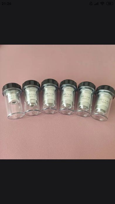 набор объективов для микроскопа