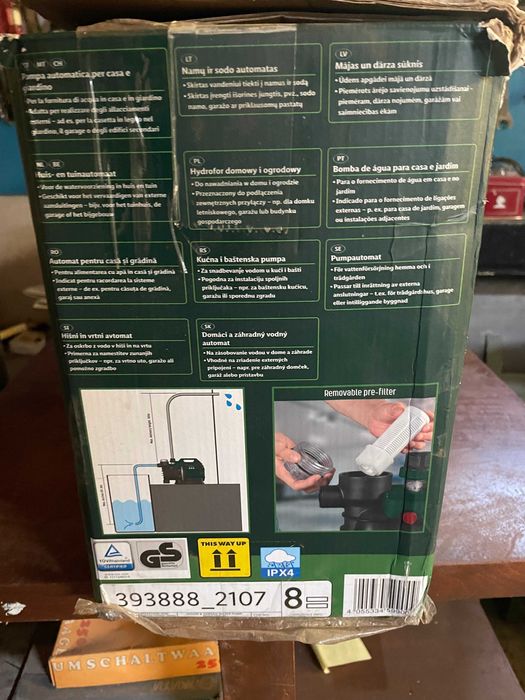 Нова помпа за вода Parkside