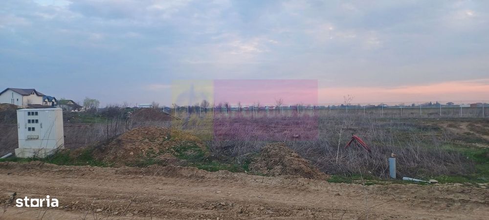 Săbăreni, teren curti-constructii 610 mp cu utilităti
