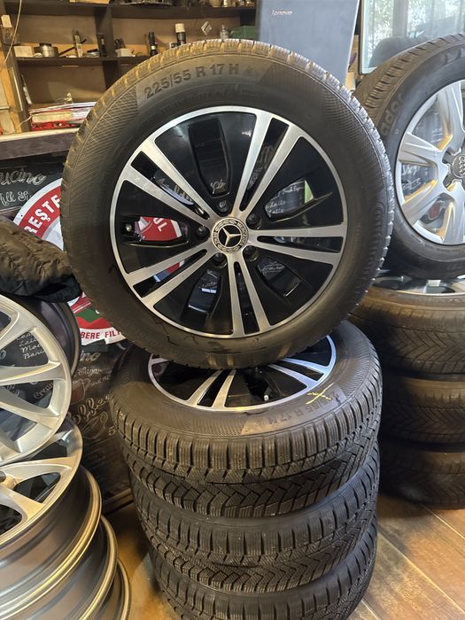 Set jante 5x112R17-Originale Mercedes 225/55R17