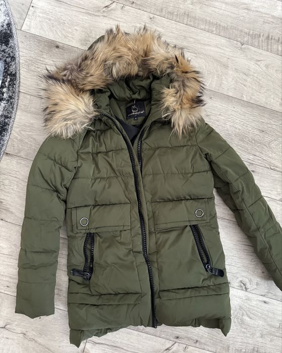 Зимняя куртка, S(42) натуральный мех