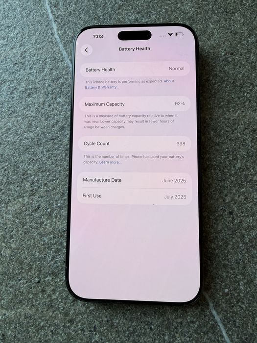 Перфектен! iPhone 16 Pro Max 256GB Black 92% батерия