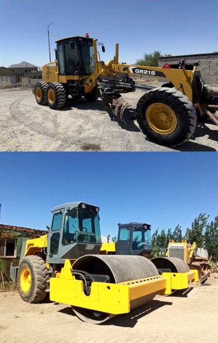 Грейдер, каток, тралл