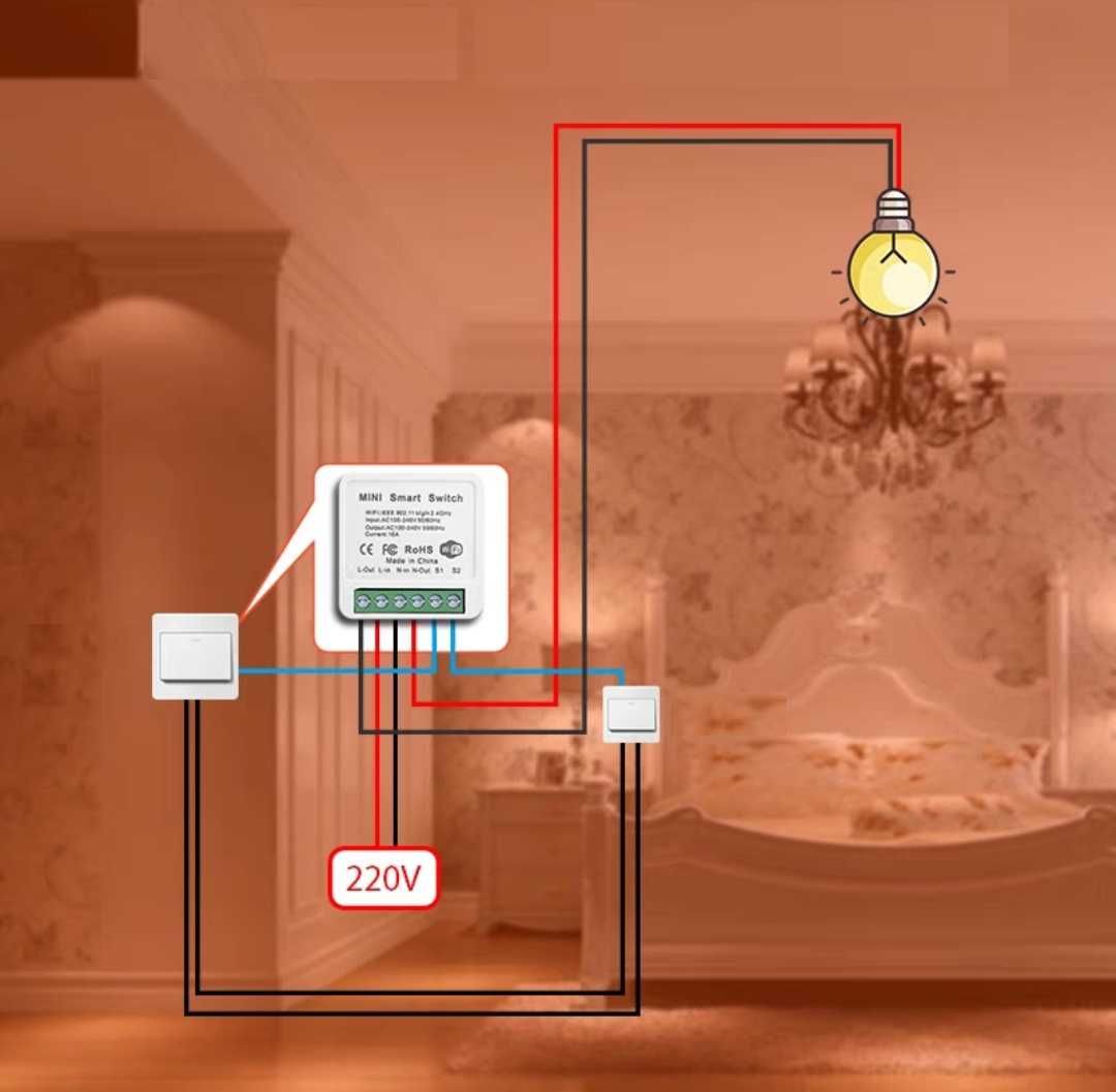 Умный мини-выключатель с поддержкой Wi-Fi, 16 А: 3 800 тг. - Прочая  электроника Абай на Olx