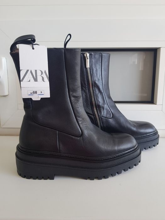 Продам сапоги Zara(кожа)