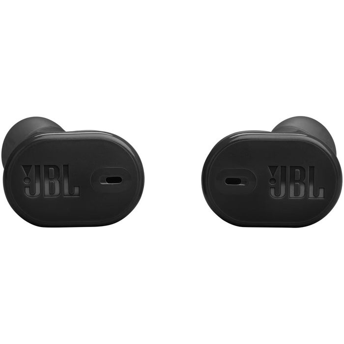 безжичните слушалки JBL Tune Buds 2 в черен цвят.