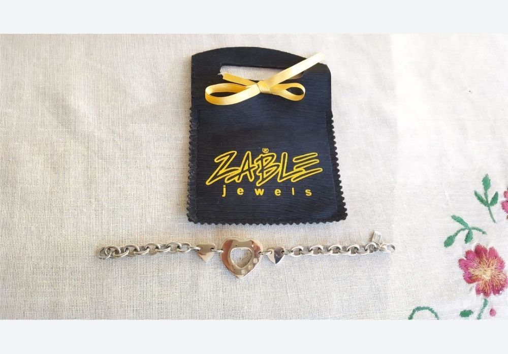 Ефектен колан с камъни цирконии, 94-101см и  дамска гривна Zable