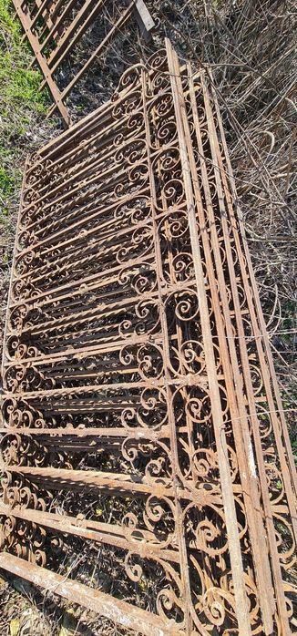 Gard fier forjat antic.Gard+porta+portita25m