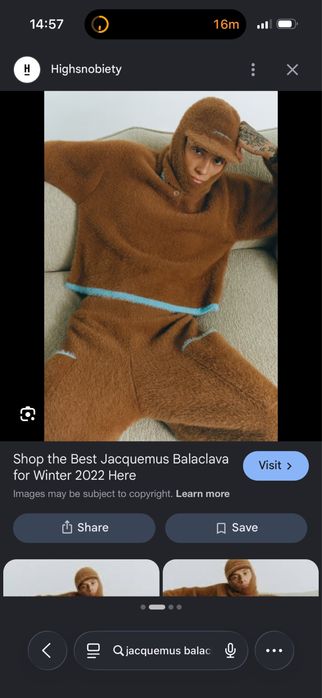 JACQUEMUS балаклава
