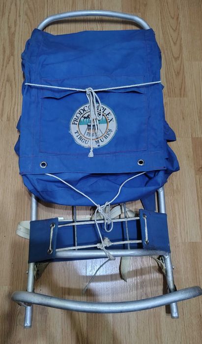 Rucsac vintage cu cadru metalic