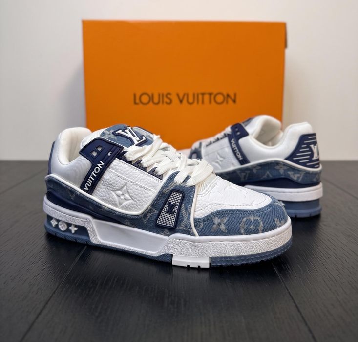 Adidasi LV Trainer Blue Jeans - Premium